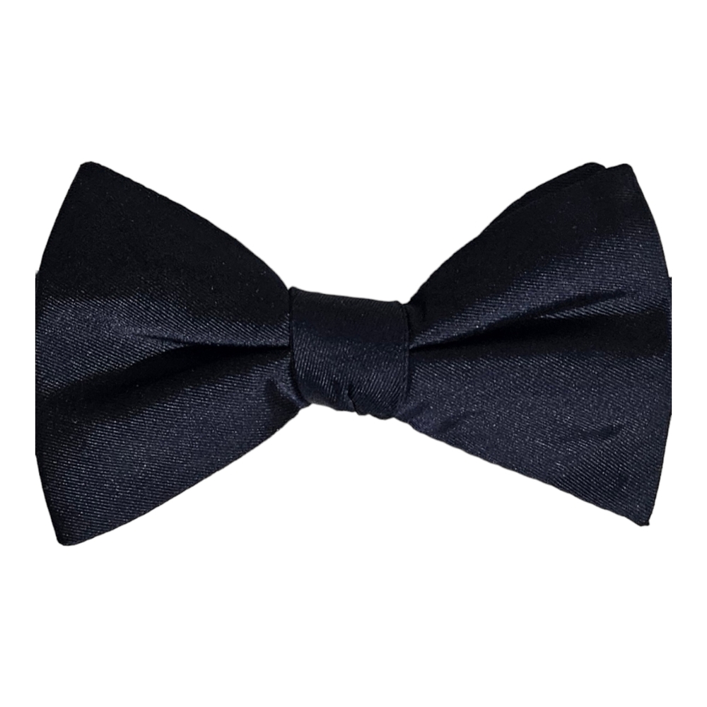 EXPRESS Solid Navy Silk DESIGNER Bow Tie